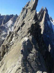 A cheval au col Ciseaux Blaitiere