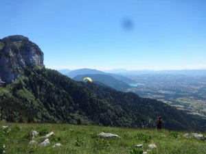 Vol sous la tete du Parmelan