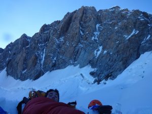 Bivouac au col de Peuterey