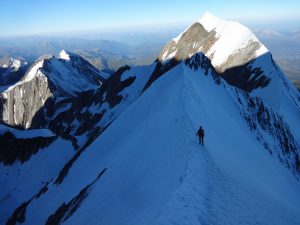 Descente vers le piton des Italiens