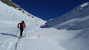 Remontée du vallon de Tré le Crot.