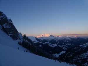 Lever de soleil sur la Tournette