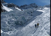 La partie tourmentée du glacier