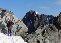 Descente du col des Ecrins