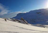 Au fond la pointe de la Réchasse, sommet de la veille