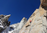 Grand Capucin : Première difficulté en 6a