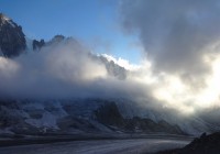 Les Faces Nord depuis le refuge d